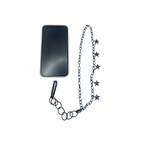Strap Celular Negro Estrellas
